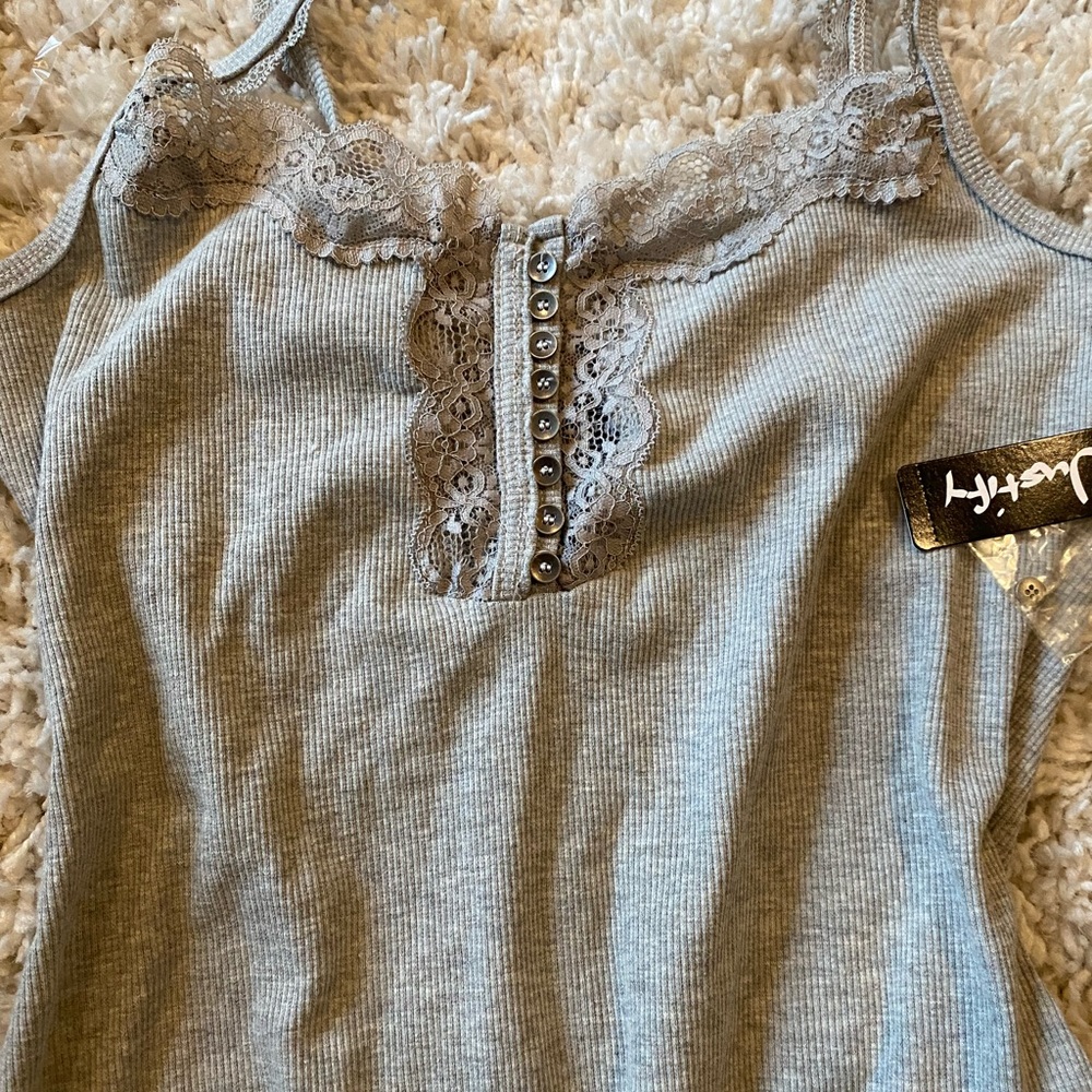 Brand new never worn Gray bodysuit